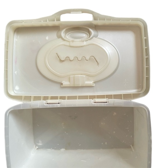 Empty Huggies Baby Wipe Container Clamshell Box Storage Tub Pink Floral - Picture 7 of 13